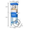 Great Northern Popcorn 6098 Great Northern Popcorn Blue Foundation Popcorn Popper Machine Cart, 8 Ounce 338034BHQ